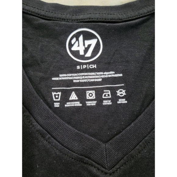 Boston Red Sox Black T-Shirt Women's Small 47 Brand - Picture 5 of 8